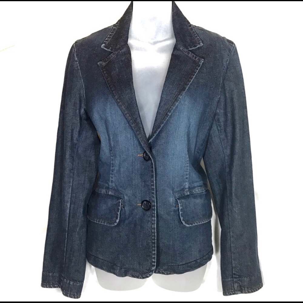 Banana republic jean blazer